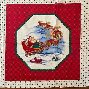 T’was The Night Before Christmas Collection VIP St. Nicholas Pillow Fabric 43x34
